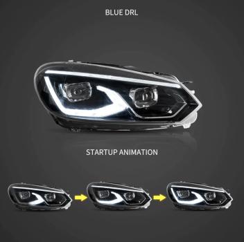 Voll LED SCHEINWERFER für VW Golf 6 Limo und Kombi 2008-2013 Plug and Play